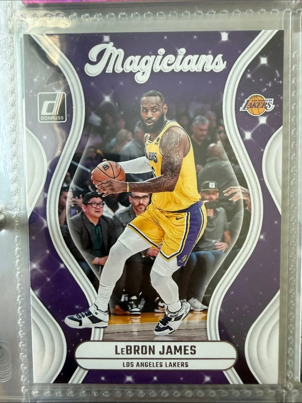 Donruss Magicians Trading Card - Purple / Yellow LeBron James